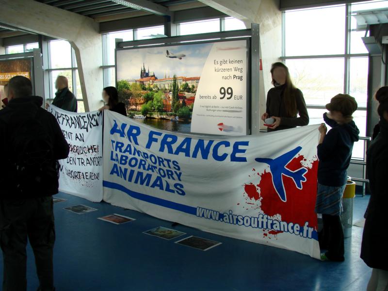 Aktion gegen Tierversuche und Air France - 4