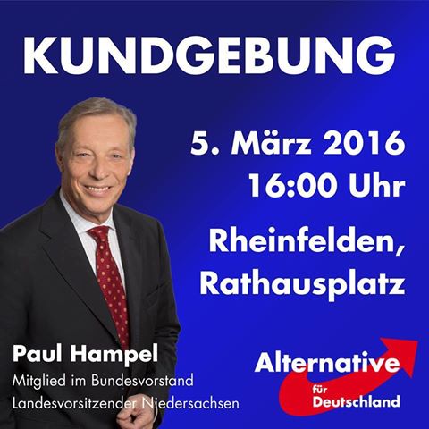 Paul Hampel AFD Plakat