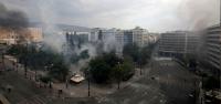 Der Syntagma-Platz nach der Räumung