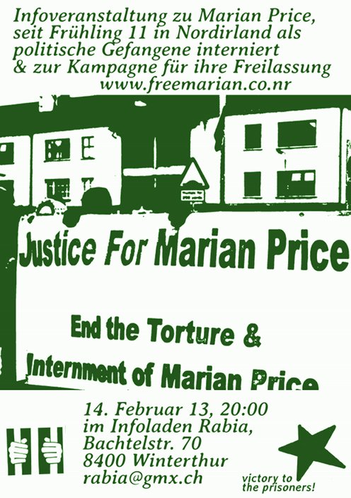 Infoveranstaltung Marian Price