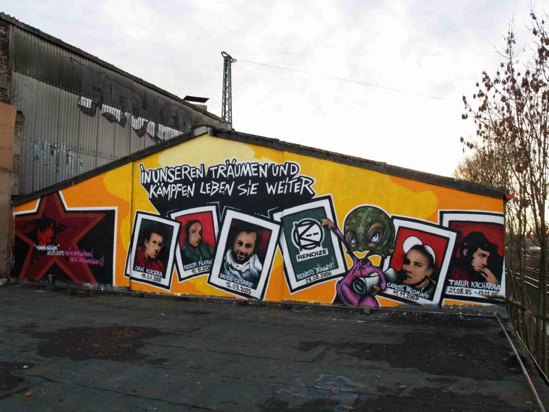 Antifa Graffiti Bochum, Dezember 2008, (Foto: Azzoncao)
