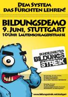 Flyer des Bildungsstreik-Bündnisses Stuttgart