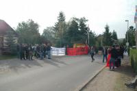 Kundgebung vor dem “Eselpark Nessendorf”