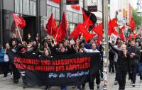 Demo über die Königstraße zum Auftakt der revolutionären 1. Mai Demonstration