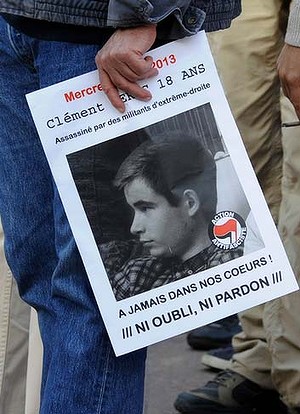 Demonstration für Clément Méric in Paris