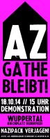 AZ bleibt an der Gathe! | 18.10.2014 - 15:00 Uhr | Wuppertal