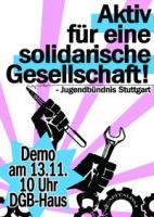 Demonstration am 13. November in Stuttgart