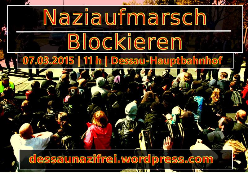 Naziaufmarsch Dessau blockieren