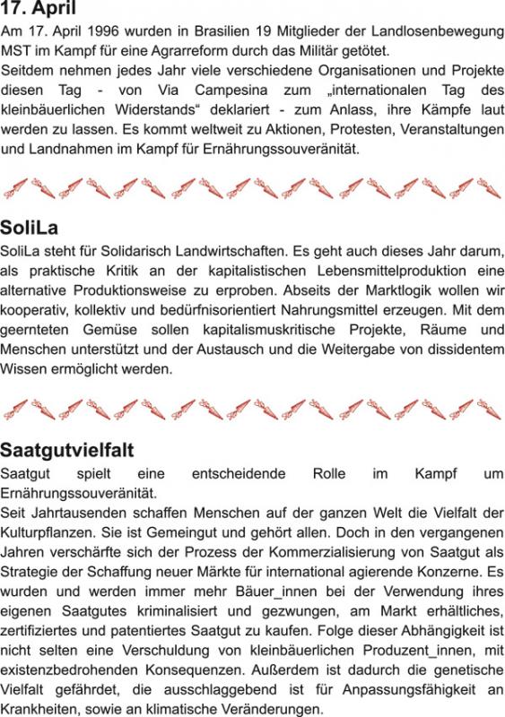 Rückseite Flyer für Web: SoliLa! - 17.April 2015 / Aktionstag kleinbäuerlicher Widerstand