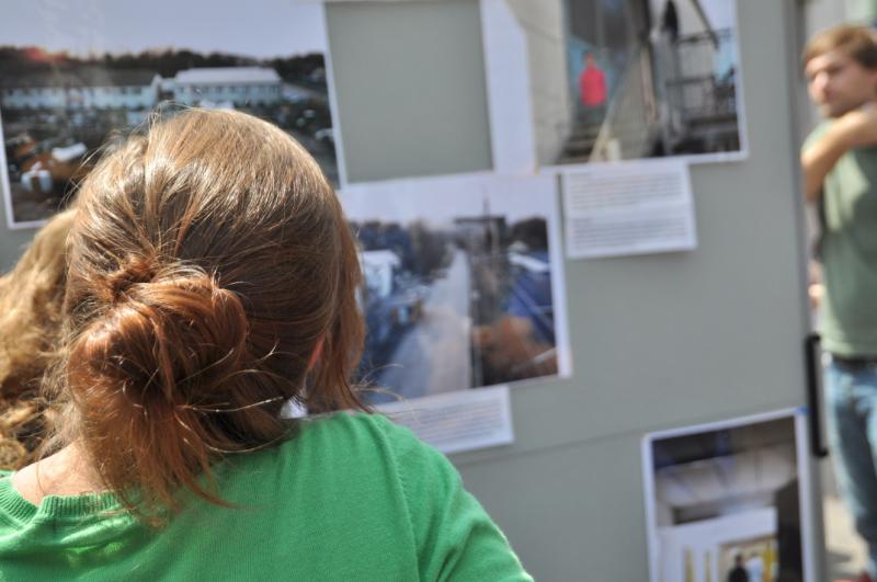 Die Fotoausstellung über das Sinsheimer Flüchtlingslager