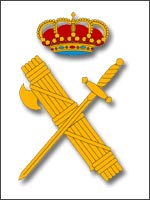 Logo der Guardia Civil mit dem faschistischen Rutenbündel