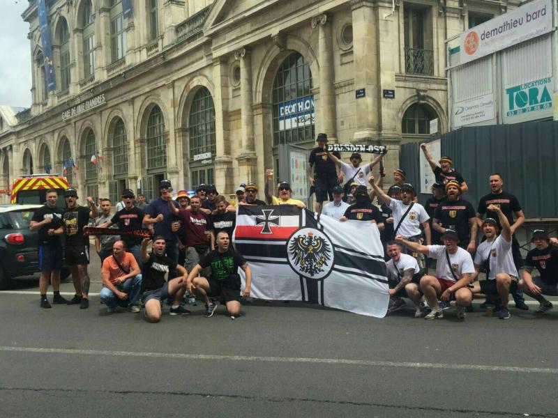 Deutsche Hooligans in Lille