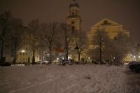 Josephplatz-Besetzung im Schnee