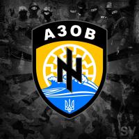 Schwarze Sonne und Wolfsangel: Das Logo des Bataillon "Azov" 