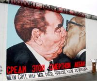 The Socialist Fraternal Kiss between Leonid Brezhnev and Erich Honecker 1979