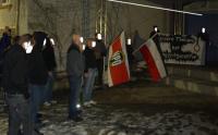 Nazi-Mahnwache am 12.3.2010 mit NPD-Fahnen