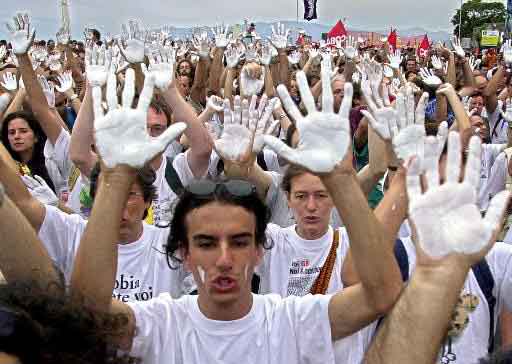 Demo am 19.07.2001 - manifestazione migrante