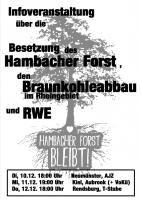 Plakat: Infoveranstaltung Hambacher Forst