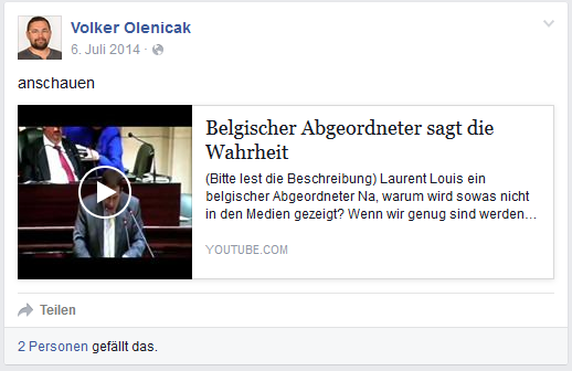Laurent Louis ist ein belgischer Antisemit
