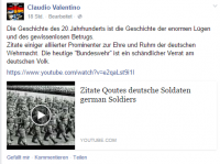 Glorifizierung der Wehrmacht und der Bundeswehr"zur Ehre und Ruhm der deutschen Wehrmacht"