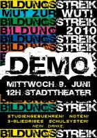 Plakat der Bildungsstreik-Demo in Freiburg
