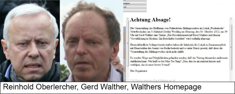Reinhold Oberlercher und Gerd Walther