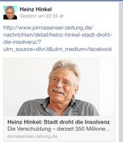 Facebook Kommentar Heinz Hinkel