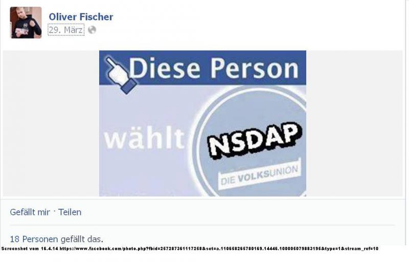 Fischer - NSDAP wählen auf Facebook