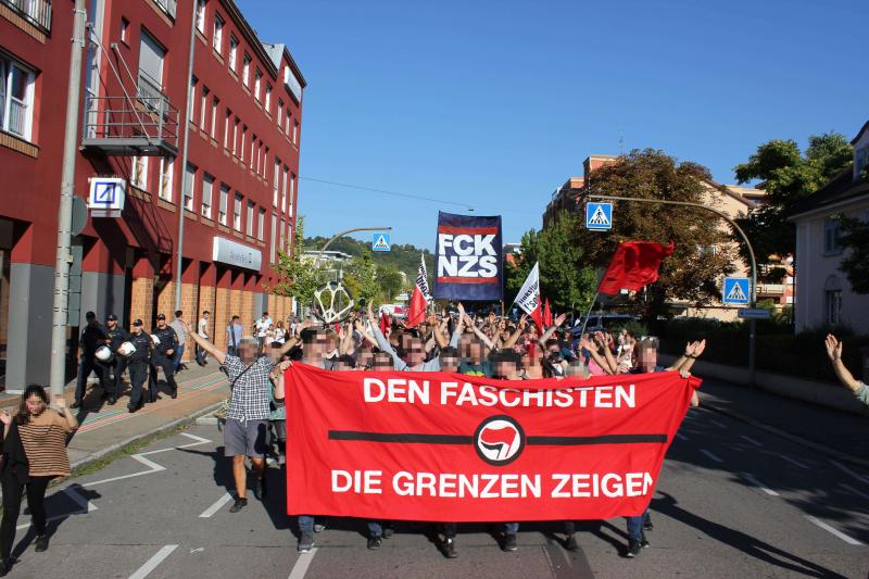 Friedlingen - Kurzbericht Antifa Demo 24.09.2016 7