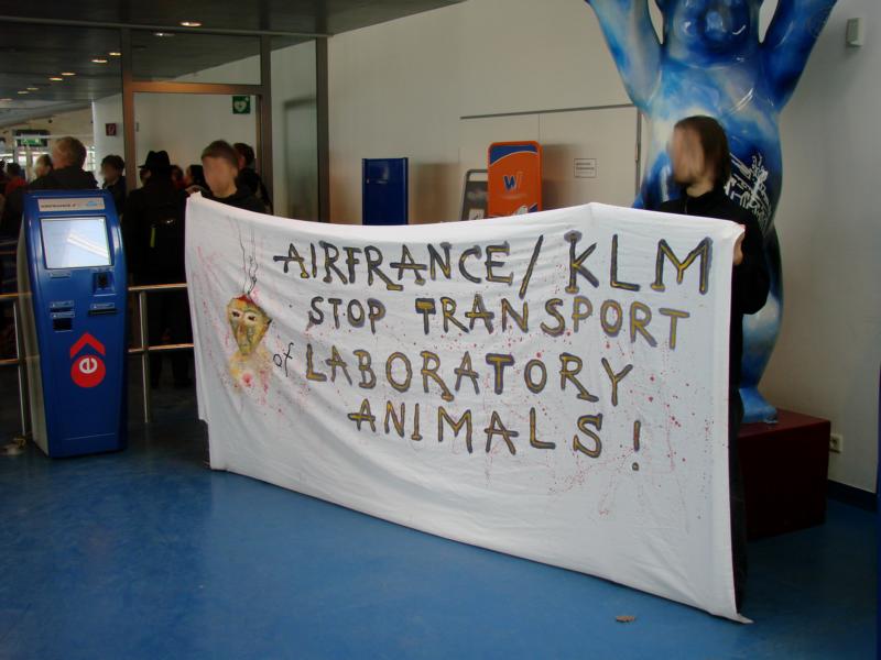 Aktion gegen Tierversuche und Air France - 3
