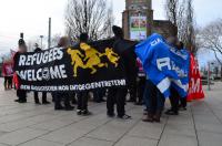 Endpunkt: Kraftvolle Spontandemonstration zur Situation von Geflüchteten durch Dresdner Innenstadt am 08.02.2014