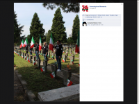 Screenshot von der Facebook - Site der Associazione Memento (Milano),25.04.2014