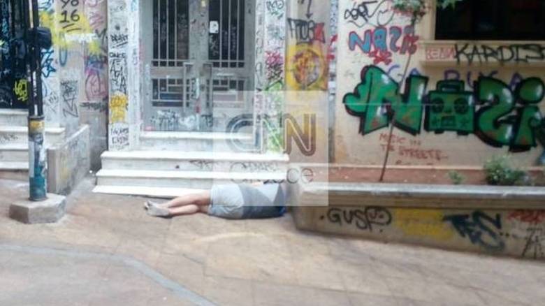 Der Tote Habibi in der Themistokleos Straße