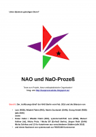 NAO und NaO-Prozeß. Band II: Der ‚Auflösungs-Brief’ der NAO Berlin vom Feb. 2016 und die 13 andere Bilanz-Papiere - Titelseite