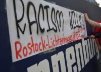 Racism kills! Rostock-Lichtenhagen, never forgive, never forget